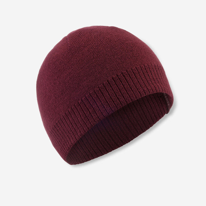 ADULT SKI HAT - SIMPLE - BURGUNDY, photo 10 of 9