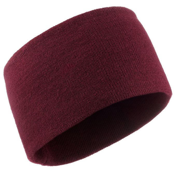 ADULT SKI HEADBAND - SIMPLE - BURGUNDY, photo 7 of 6
