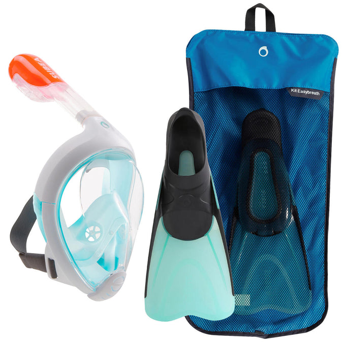 





Easybreath Mask and Fins Snorkelling Set - Turquoise Blue Black, photo 1 of 13
