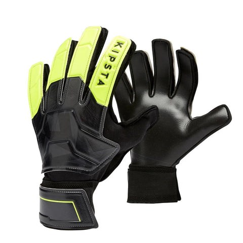 





Kids' Football Goalkeeper Gloves F100 Resist - Green/Black