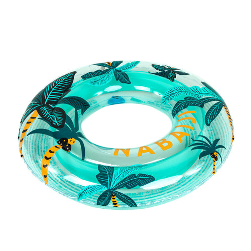 





Kids' Inflatable Swim Ring 65 cm 6-9 Years - Transparent