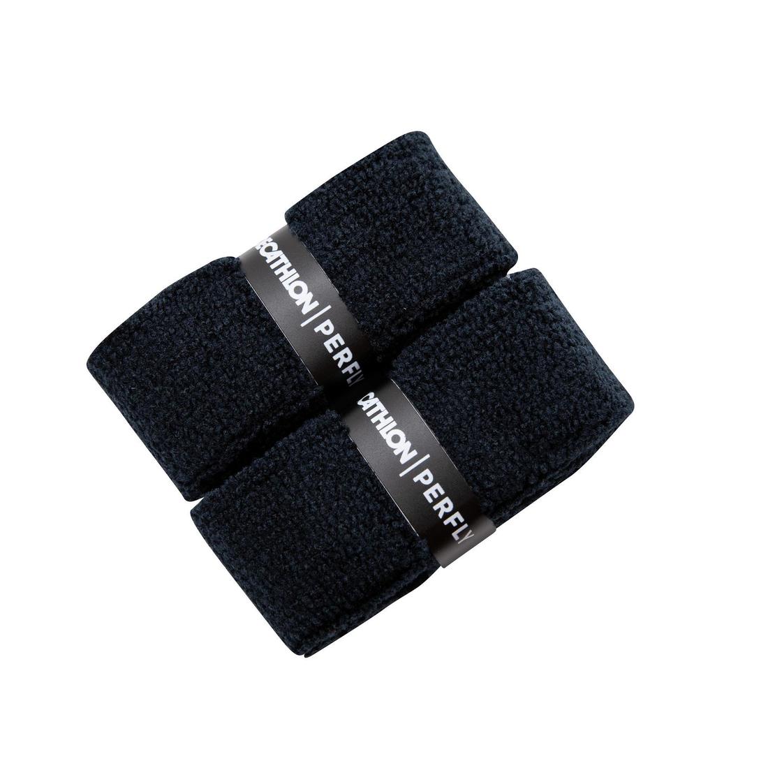 BADMINTON TOWEL GRIP x 2 BLACK