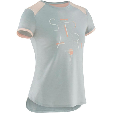 





Girls' Breathable T-Shirt - Coral/Print