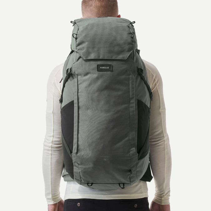 





Men’s travel trekking rucksack with suitcase opening 70+6 litre - Travel 900, photo 13 of 17