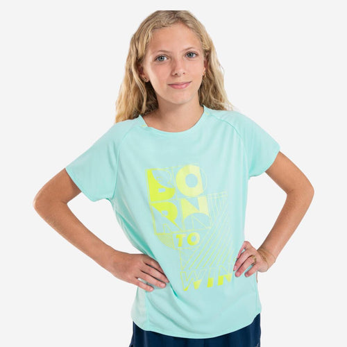 





Girl's KIPRUN DRY+ 500 breathable running T-shirt - pastel green