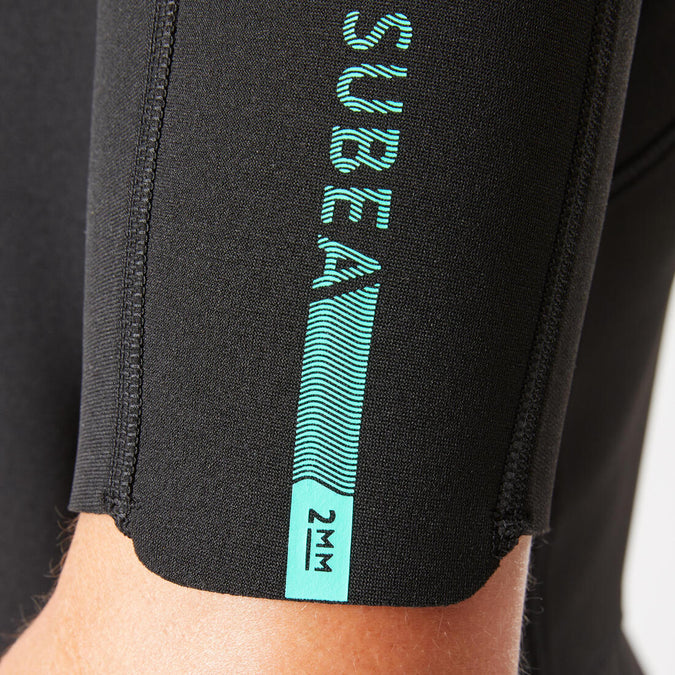 





Men's 2 mm neoprene shorty wetsuit with diagonal front zip Easy, photo 13 of 15