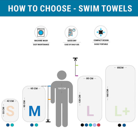 





Swimming Microfibre Towel Size M 60 x 80 cm