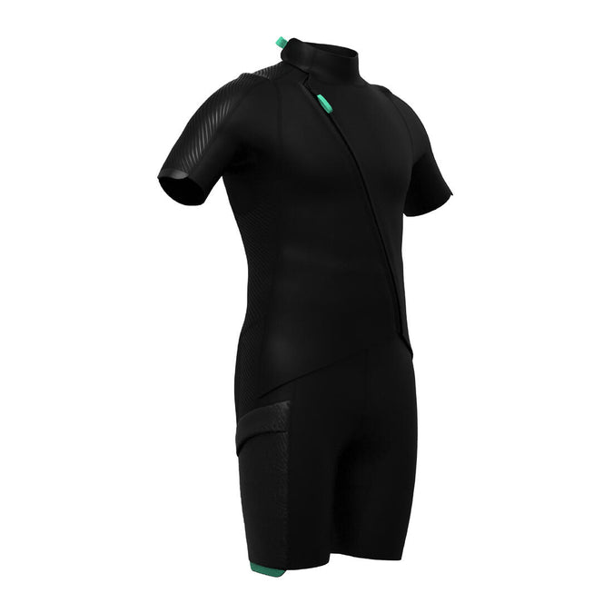 





Men's 2 mm neoprene shorty wetsuit with diagonal front zip Easy, photo 15 of 15