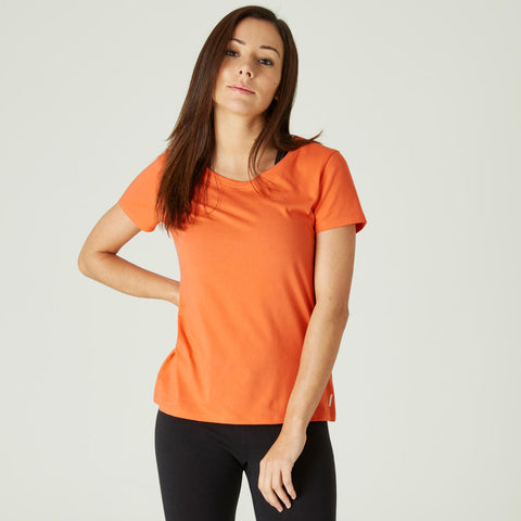 





Women's Regular-Fit Fitness T-Shirt 500