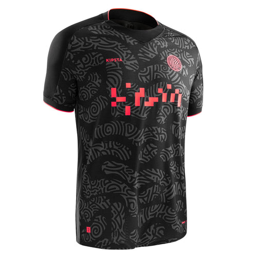 





Short-Sleeved Football Shirt Viralto II - Black/Grey/Pink