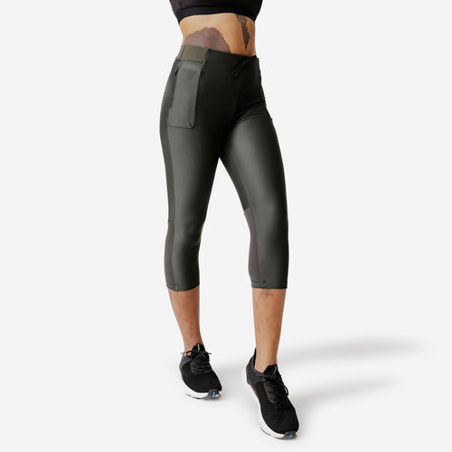 





Women's Running Breathable Cropped Leggings KIPRUN Run 500 Dry