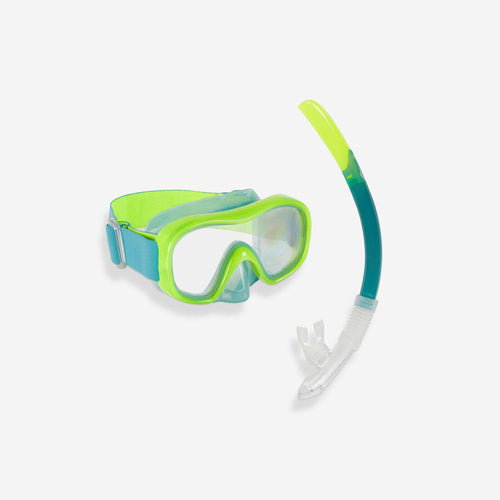 





Kids' Snorkelling Diving Kit Mask and Snorkel 100 - Neon