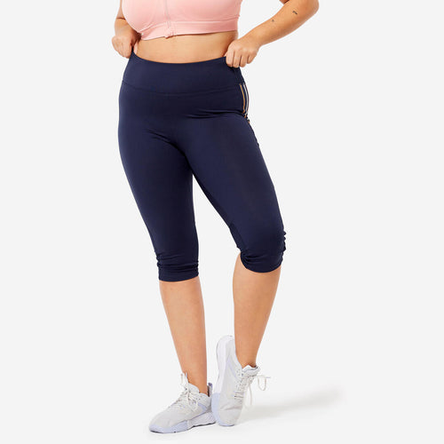 





Women's Fitness Cardio High-Waist Cropped Bottoms - Marl