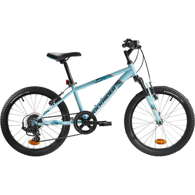 





Kids' 20-inch, 6-speed, suspension fork mountain bike, yellow, photo 1 of 11