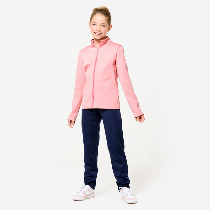 





Kids' Breathable Synthetic Tracksuit Gym'y - Pink Top/Navy Bottoms, photo 1 of 7