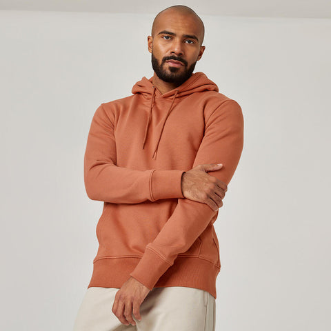 





Men's Fitness Hoodie 500 Essentials - Sepia