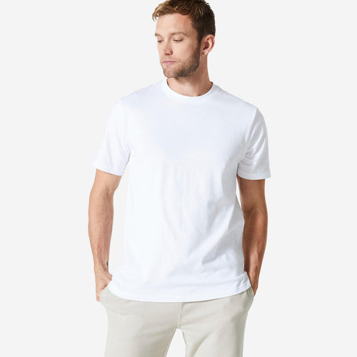 





Men's Fitness T-Shirt 500 Essentials - Hazelnut