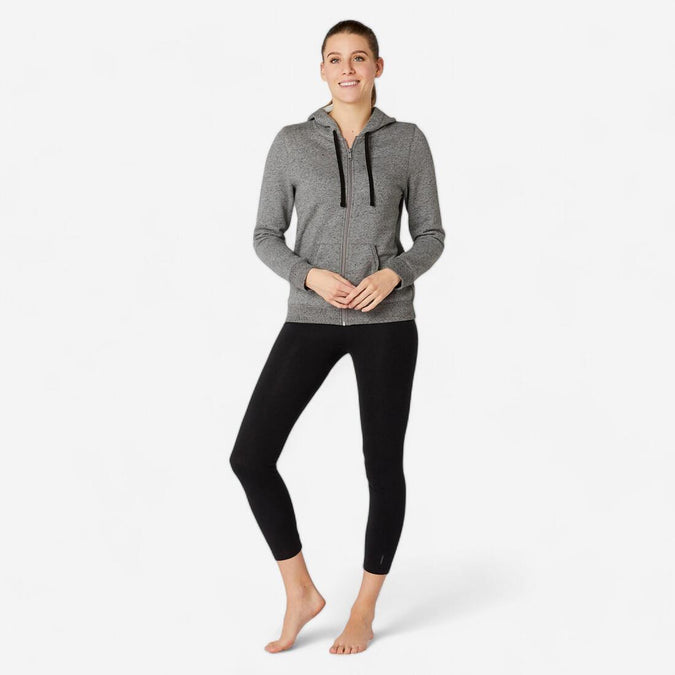 





Women's Zip-Up Fitness Hoodie 500, photo 1 of 6