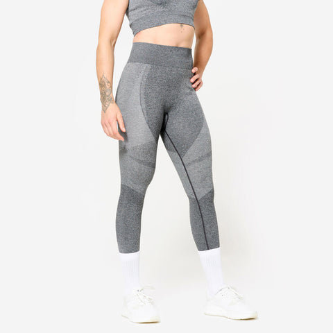 





High-Waisted Seamless Fitness Leggings with Phone Pocket