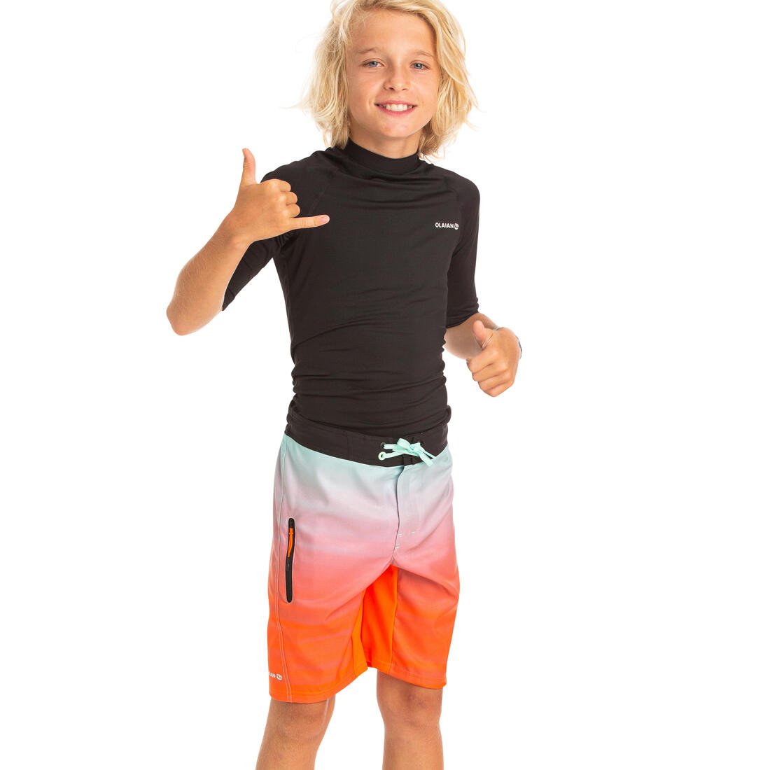 OLAIAN Swim shorts 500 - orange | Boardshorts