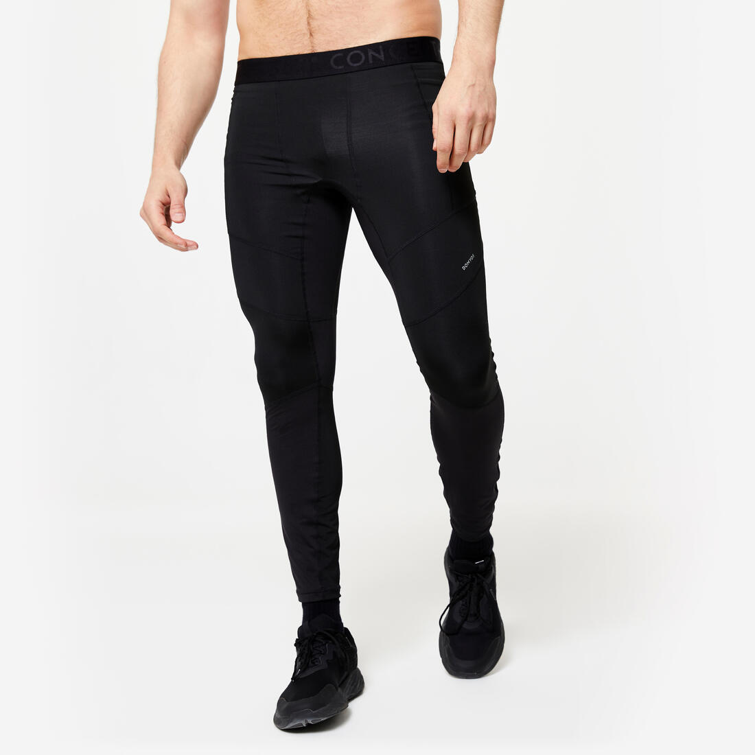 DOMYOS Men's breathable fitness leggings - black | Leggings