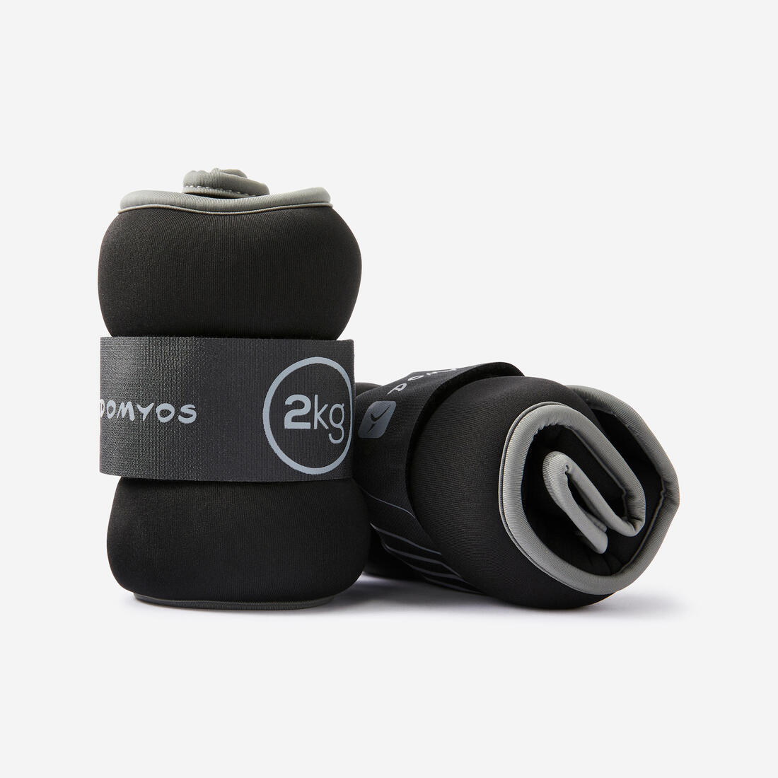 DOMYOS 2 kg wrist / ankle weights twin-pack - grey | Dumbell