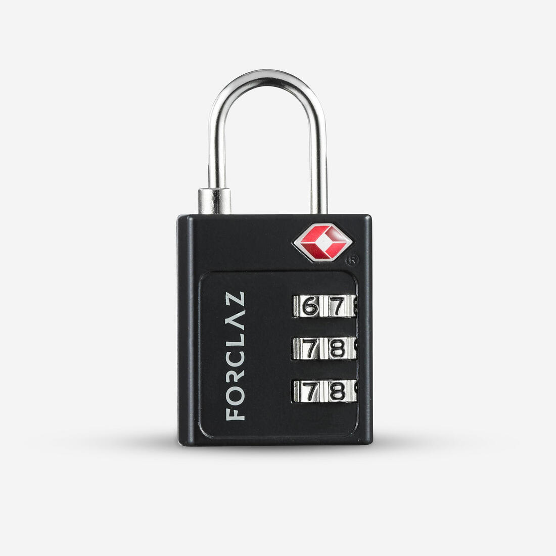 FORCLAZ Solid travel code lock, travel tsa - black | Padlock