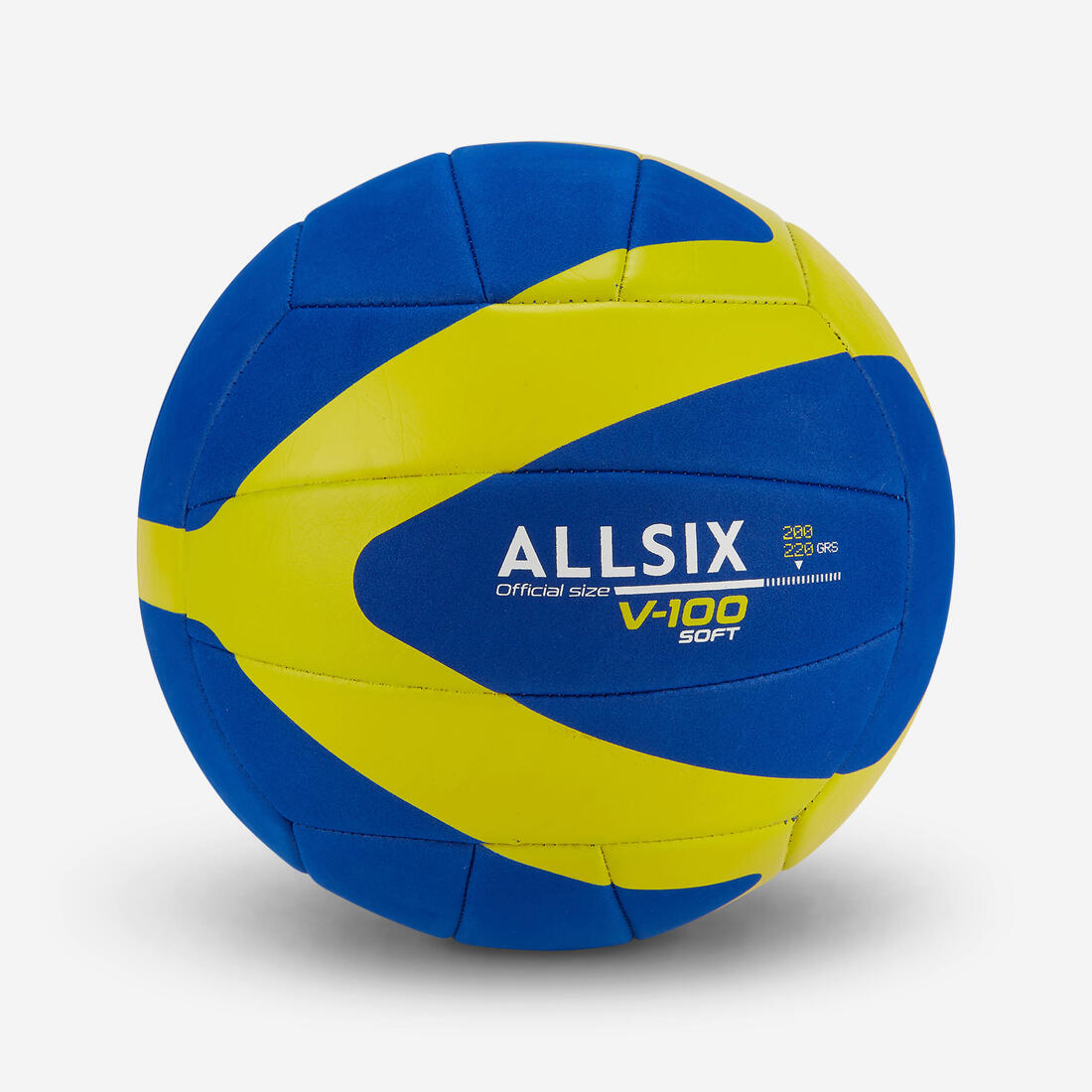 ALLSIX 200-220 g volleyball for 6- to 9-year-olds v100 soft - blue/yellow | Ball