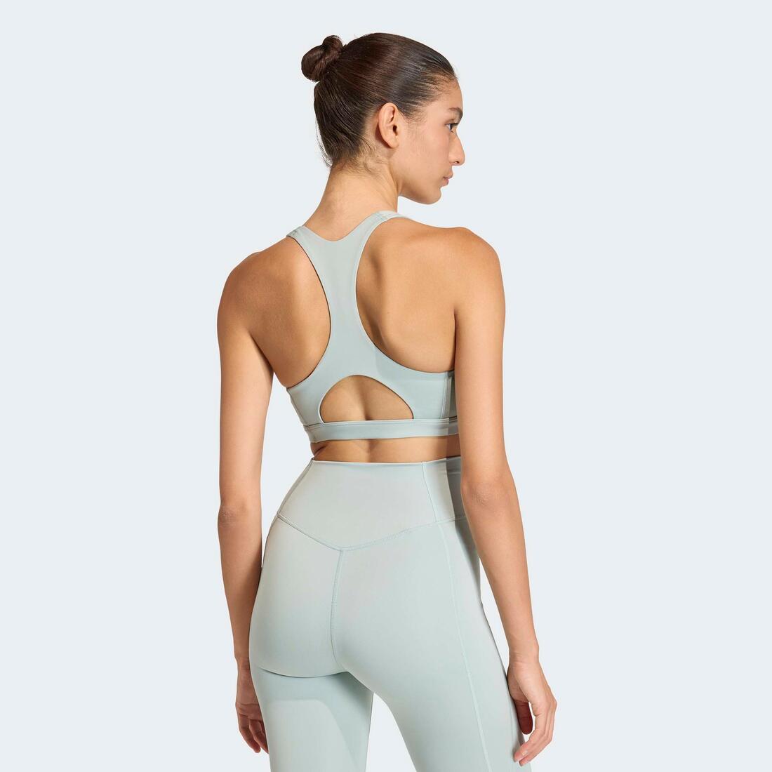 ADIDAS Optime essentials workout medium support bra, green | Bra ADIDAS Optime essentials workout medium support bra, green | Bra