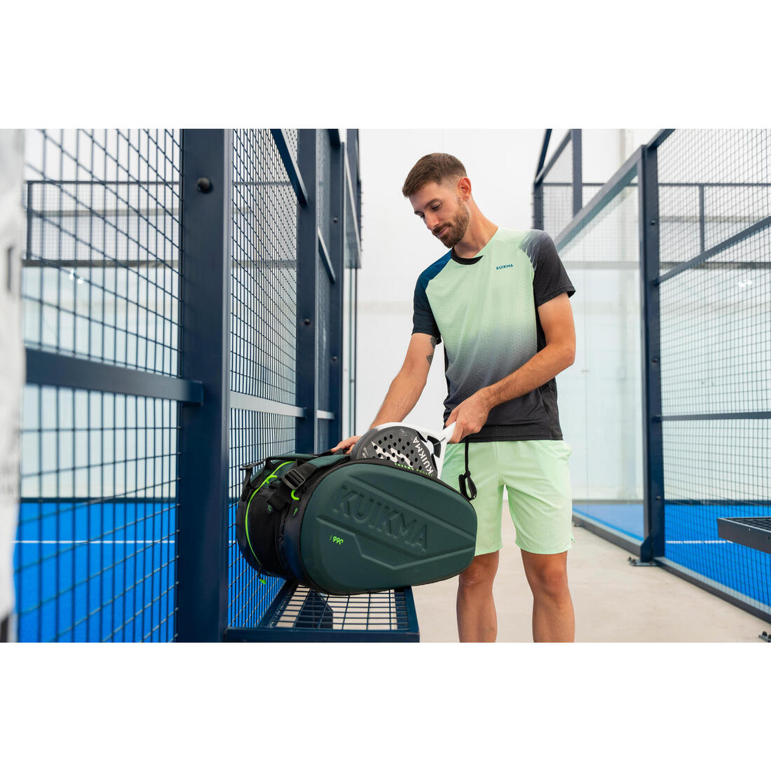 KUIKMA Isothermal padel bag 46l-54l pl 990 - green | Racket sport bag KUIKMA Isothermal padel bag 46l-54l pl 990 - green | Racket sport bag
