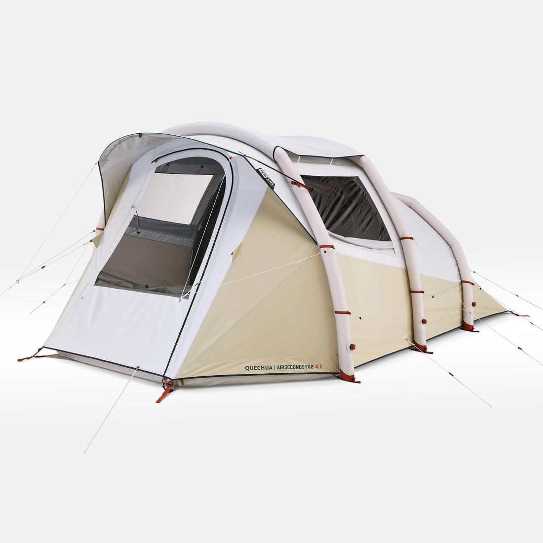 Inflatable 4-person camping tent, Air Seconds 4.1 Fresh & Black