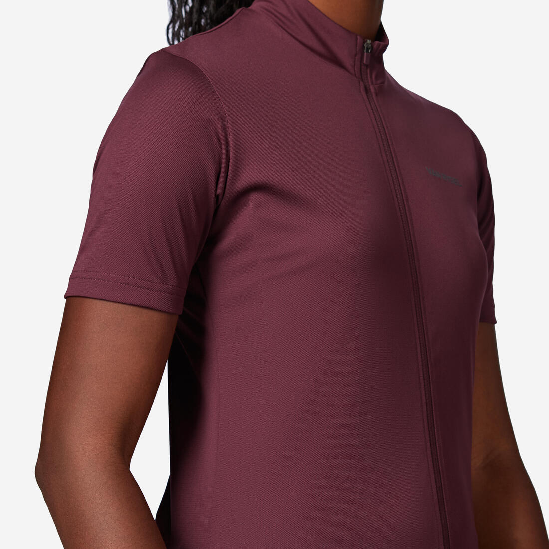 VAN RYSEL Women's short-sleeved cycling jersey 100 - coral | Short-sleeve jersey VAN RYSEL Women's short-sleeved cycling jersey 100 - coral | Short-sleeve jersey