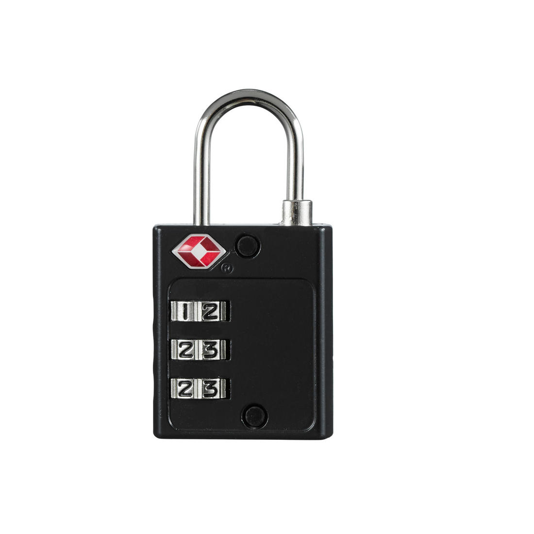 FORCLAZ Solid travel code lock, travel tsa - black | Padlock FORCLAZ Solid travel code lock, travel tsa - black | Padlock