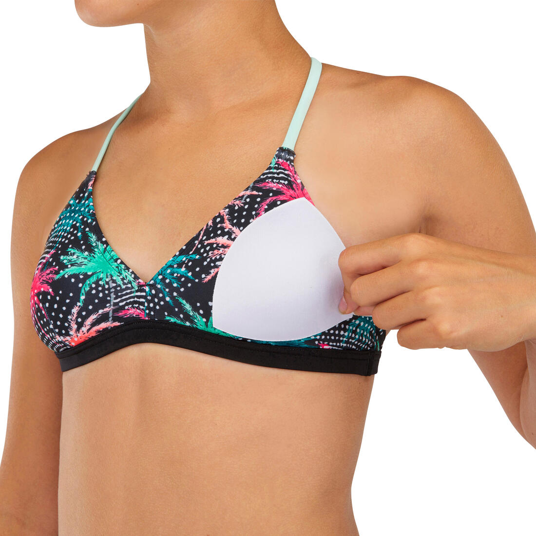 OLAIAN Girl's surf swimsuit triangle top betty 500 | Bikini top OLAIAN Girl's surf swimsuit triangle top betty 500 | Bikini top