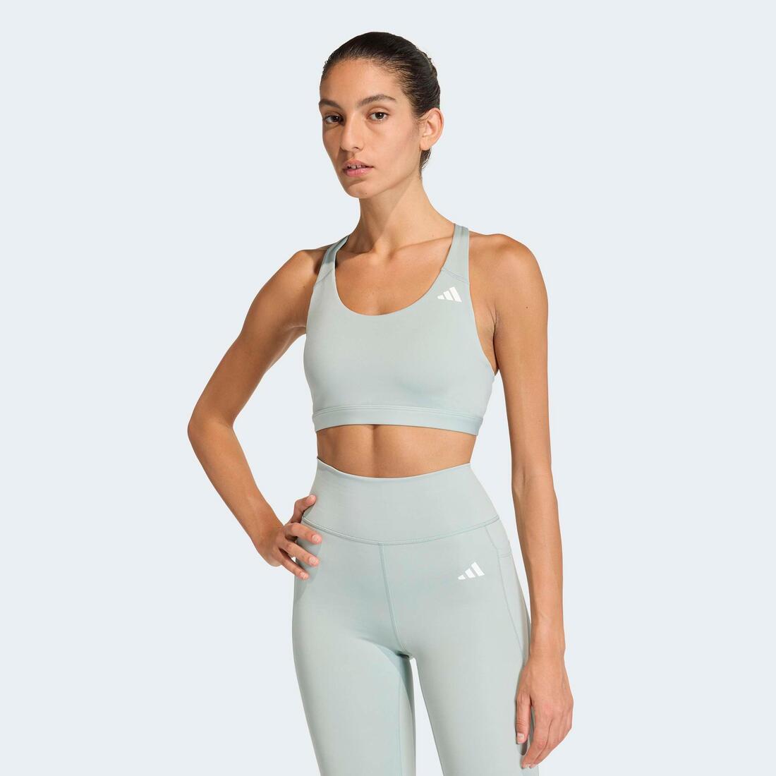 ADIDAS Optime essentials workout medium support bra, green | Bra ADIDAS Optime essentials workout medium support bra, green | Bra