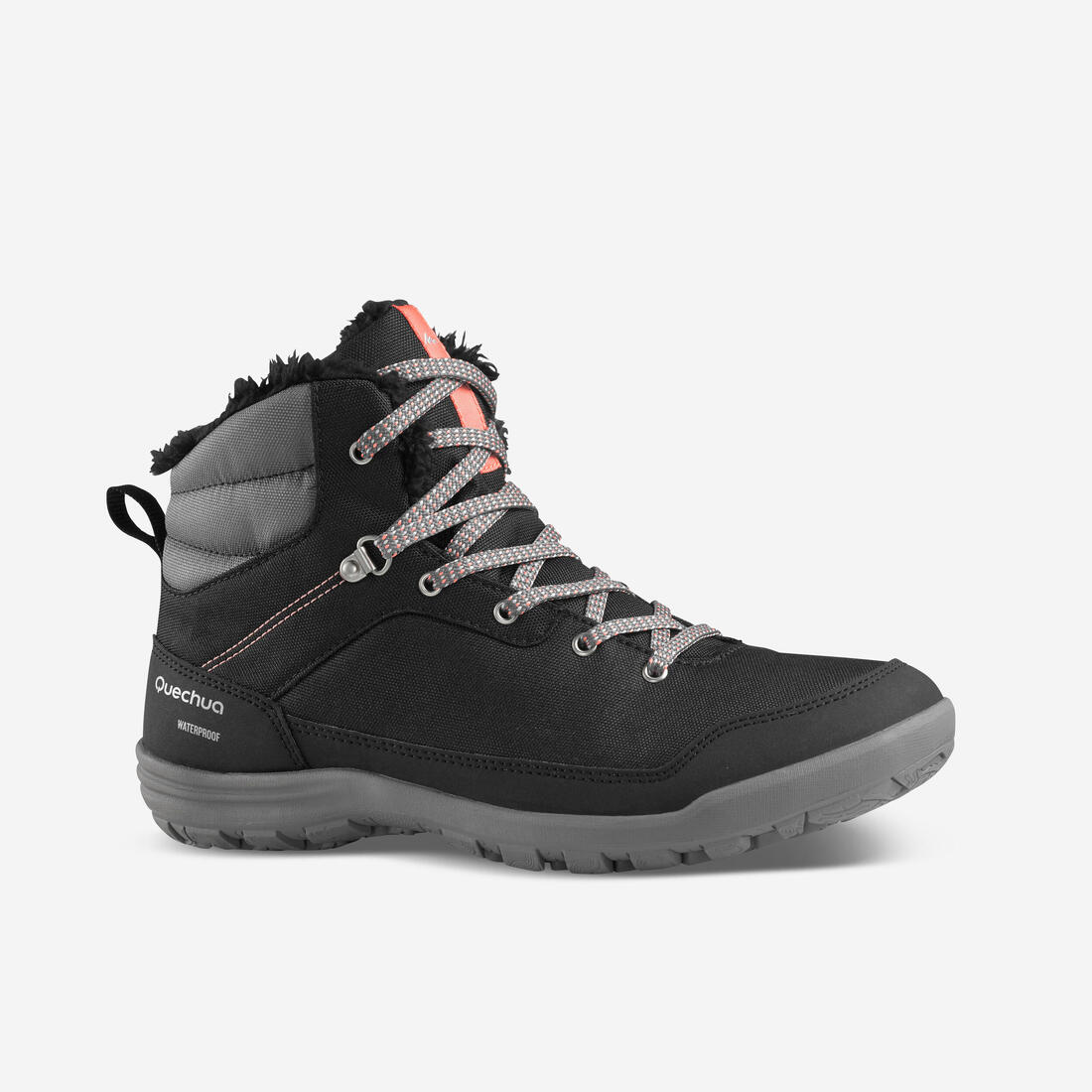 QUECHUA Women’s warm and waterproof hiking boots nh100 mid | Sport shoes