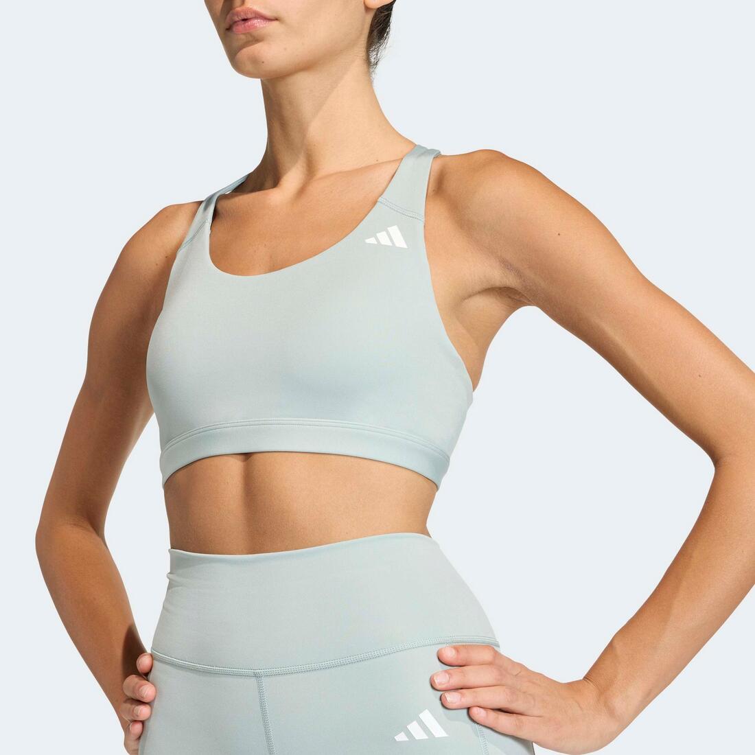 ADIDAS Optime essentials workout medium support bra, green | Bra ADIDAS Optime essentials workout medium support bra, green | Bra