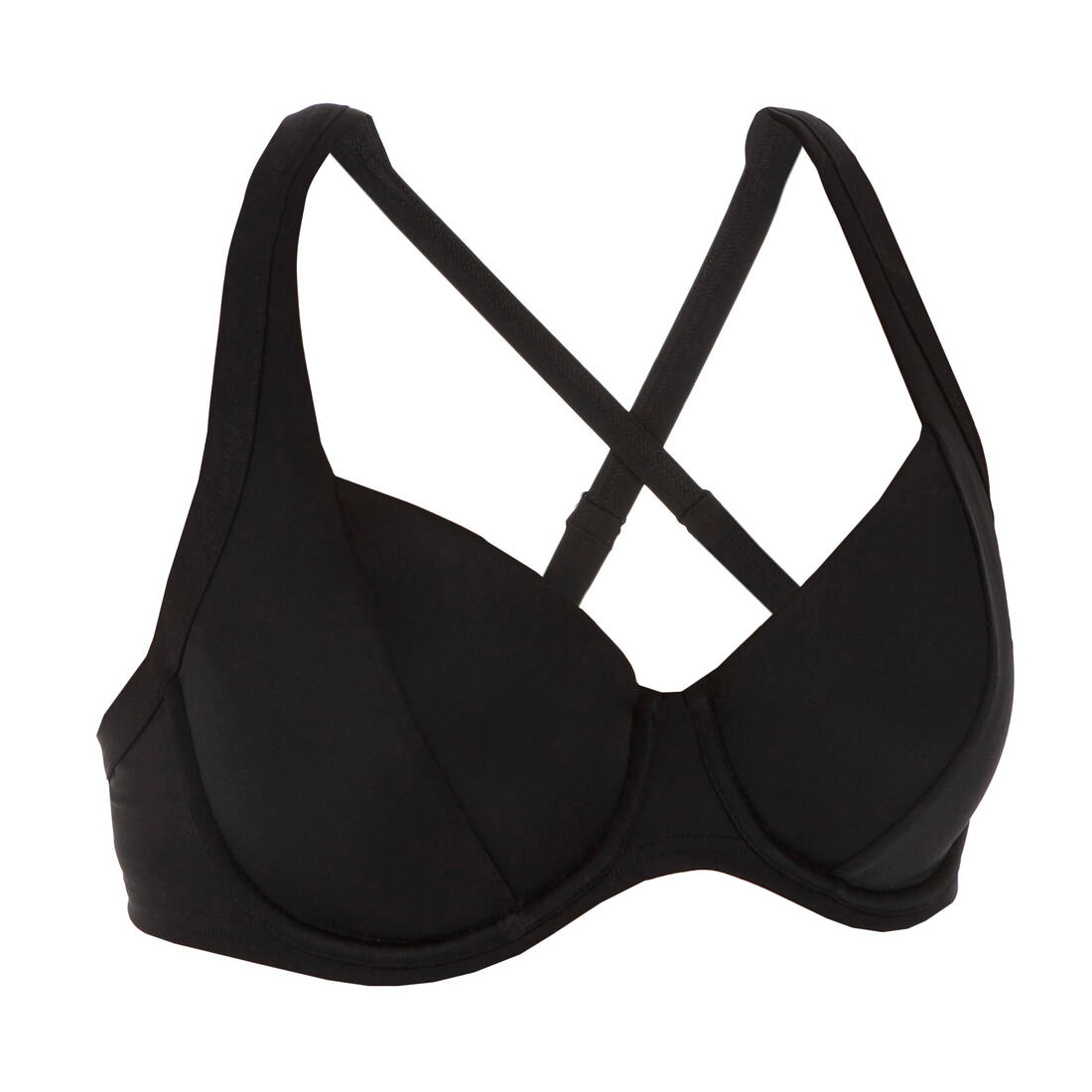 OLAIAN Eden women's underwired minimiser swimsuit top - black | Bikini top