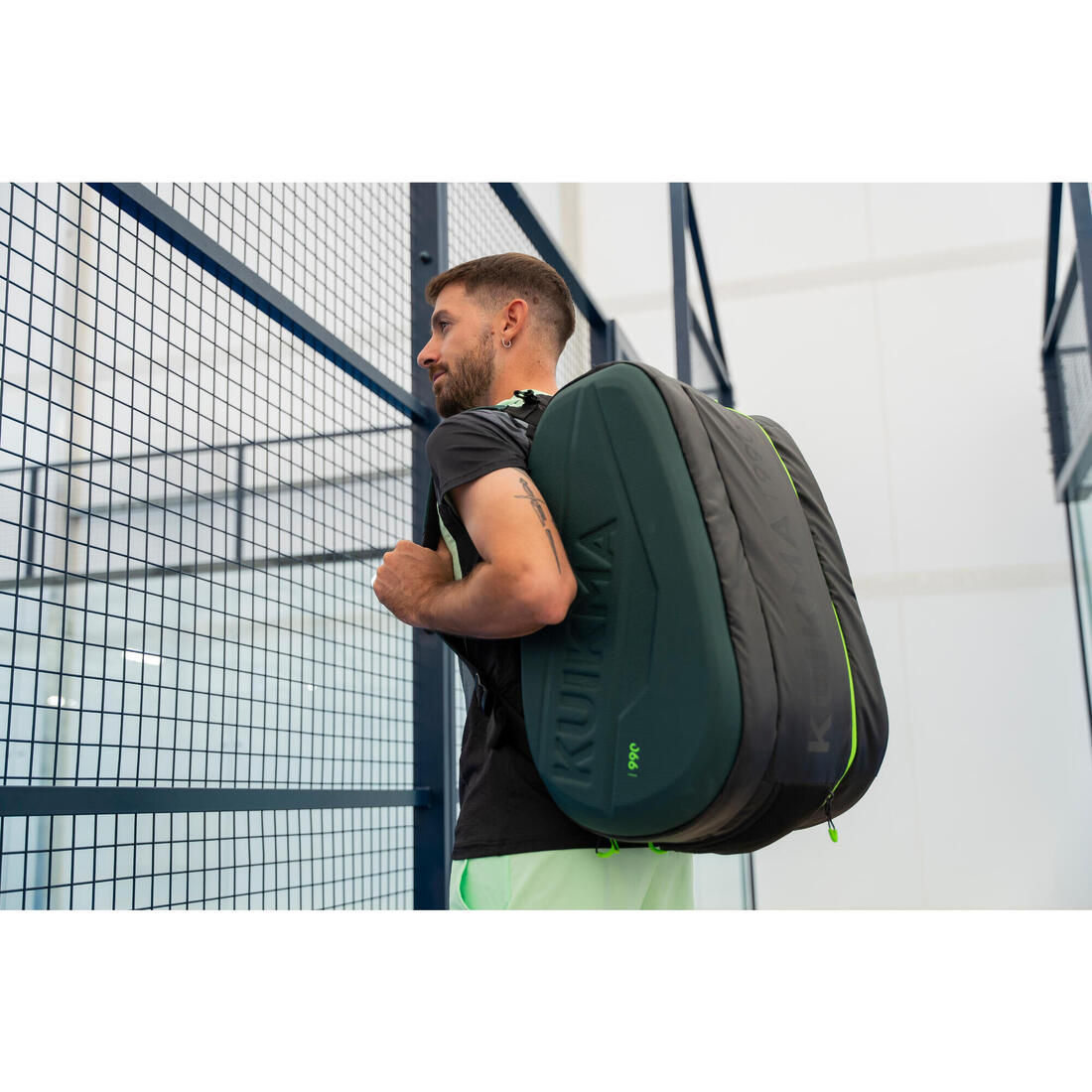 KUIKMA Isothermal padel bag 46l-54l pl 990 - green | Racket sport bag KUIKMA Isothermal padel bag 46l-54l pl 990 - green | Racket sport bag