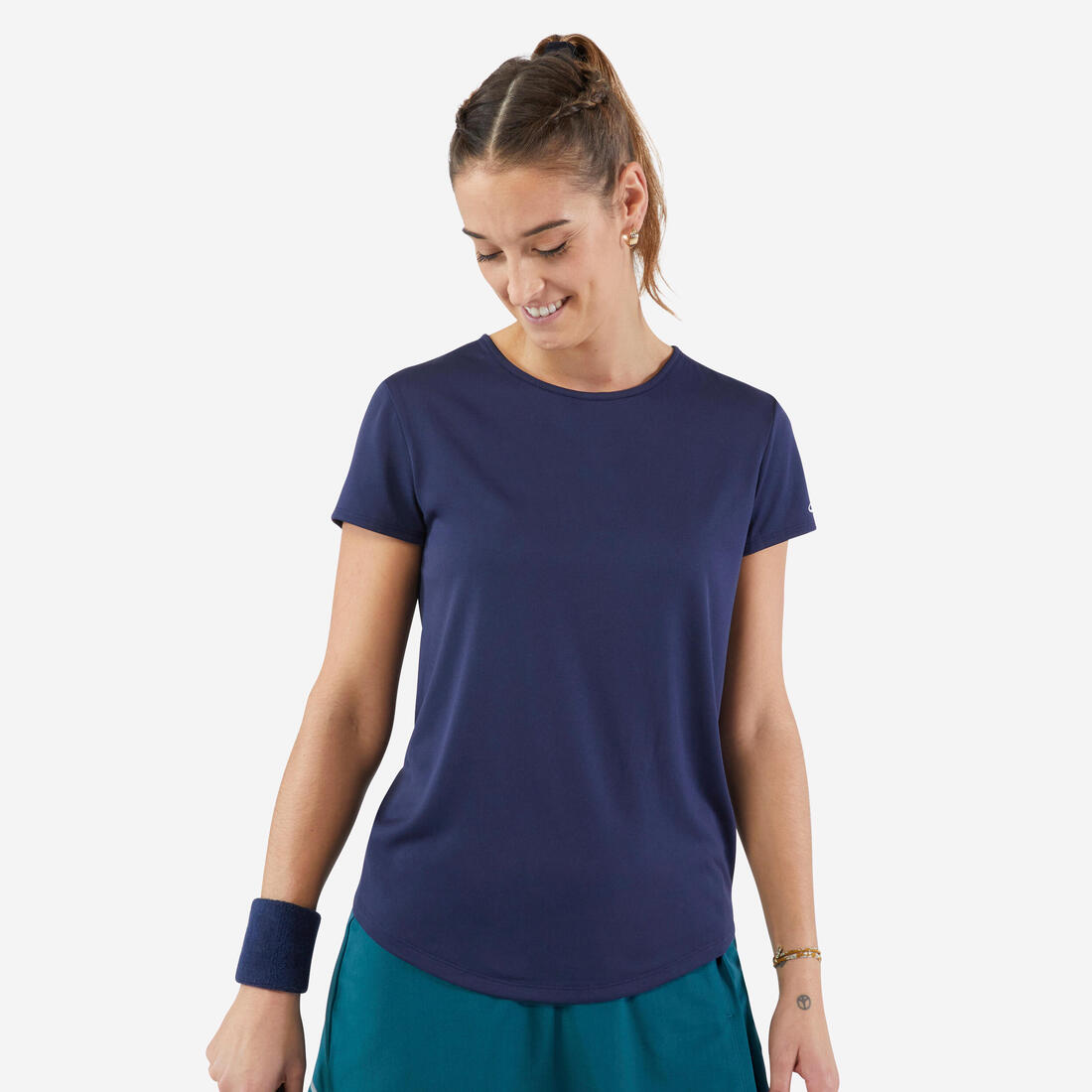 KUIKMA Women's tennis quick-dry crew neck t-shirt essential 100 | T-shirt