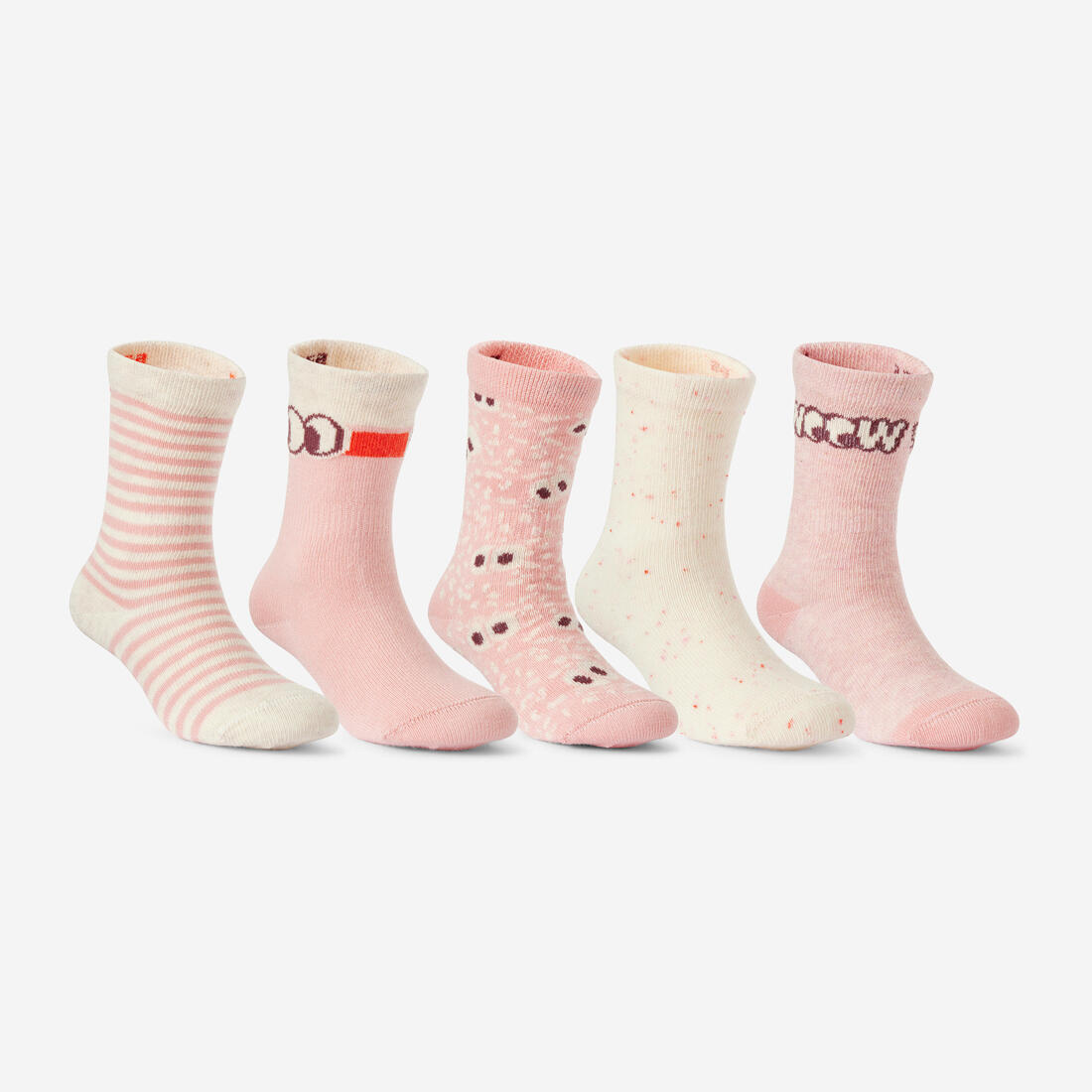 DECATHLON Kids' socks 5-pack - patterns | Socks DECATHLON Kids' socks 5-pack - patterns | Socks