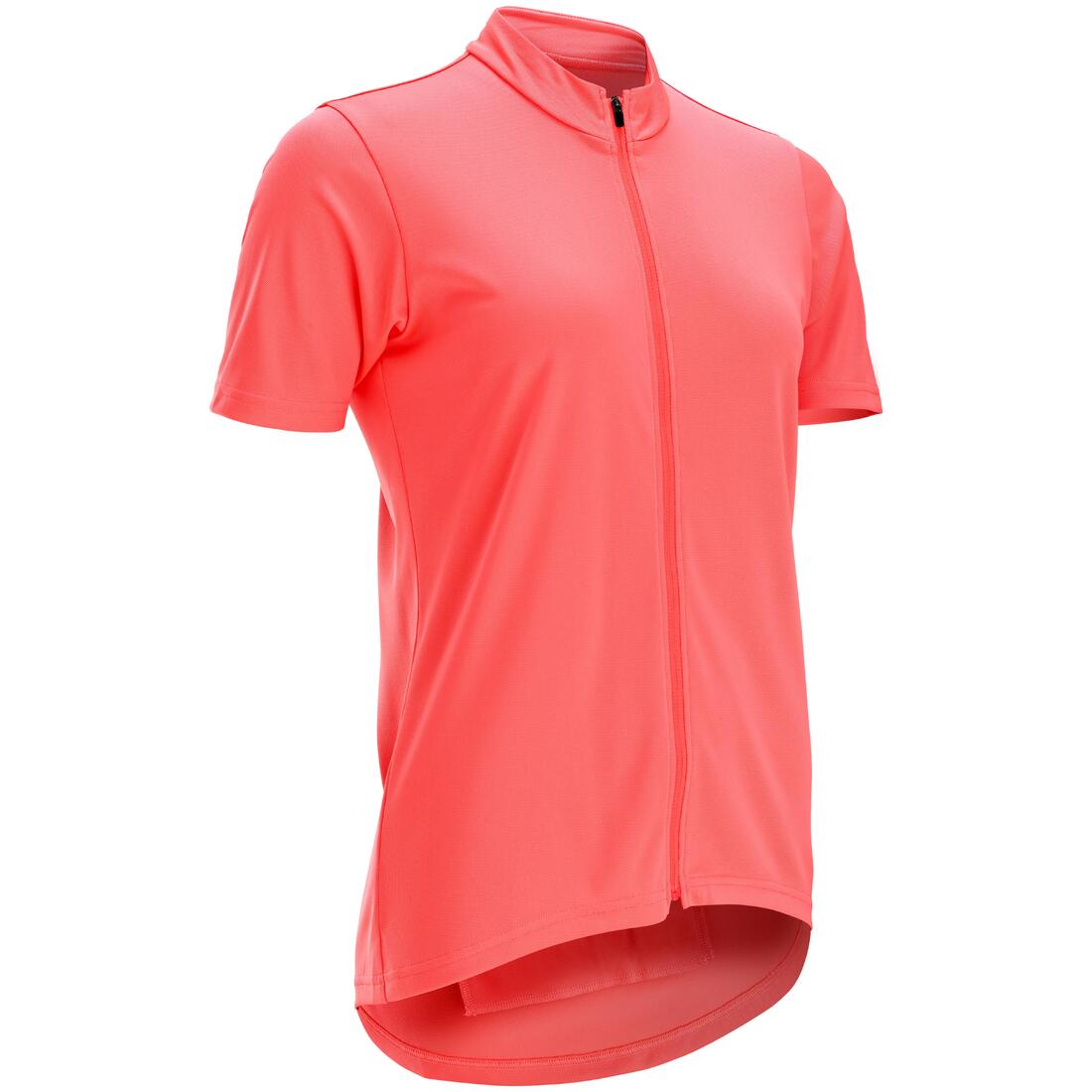 VAN RYSEL Women's short-sleeved cycling jersey 100 - coral | Short-sleeve jersey VAN RYSEL Women's short-sleeved cycling jersey 100 - coral | Short-sleeve jersey
