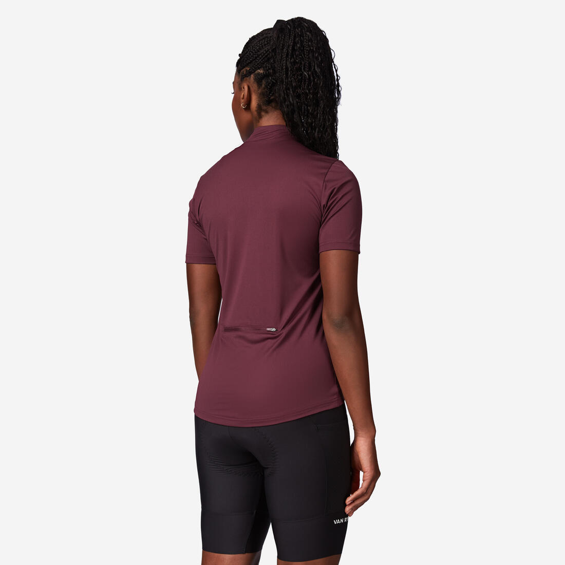 VAN RYSEL Women's short-sleeved cycling jersey 100 - coral | Short-sleeve jersey VAN RYSEL Women's short-sleeved cycling jersey 100 - coral | Short-sleeve jersey
