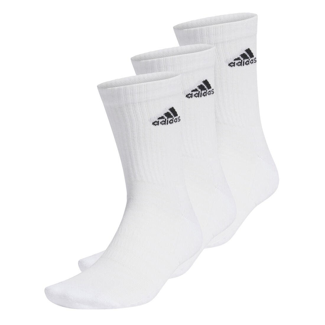 ADIDAS Unisex cushioned crew socks 3 pairs, white | Socks