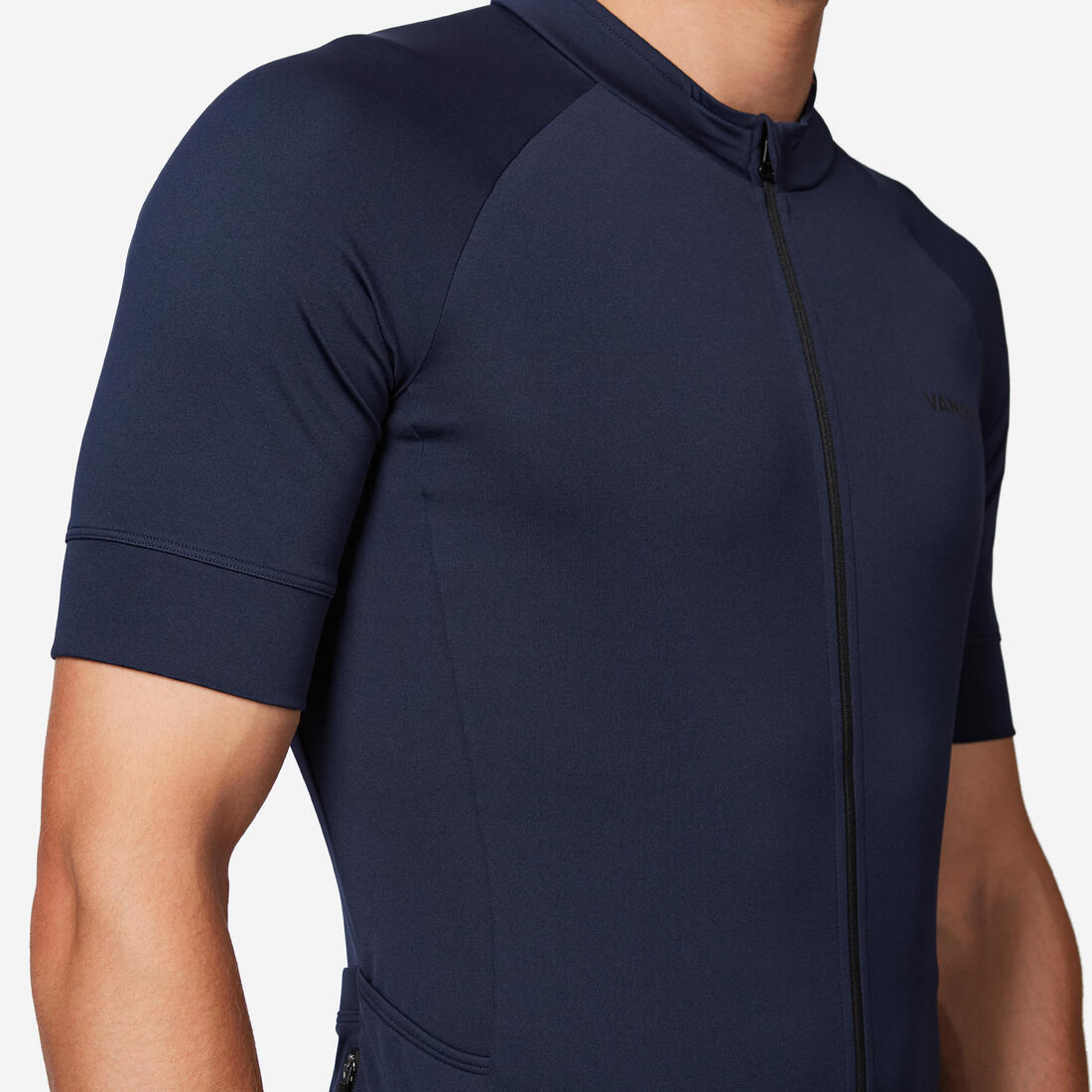VAN RYSEL Men's road biking short-sleeved top - discover steel blue | Short-sleeve jersey VAN RYSEL Men's road biking short-sleeved top - discover steel blue | Short-sleeve jersey