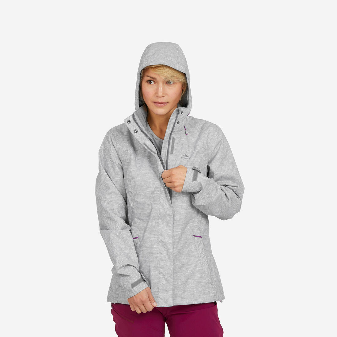 QUECHUA Women's waterproof hiking jacket mh100 | Jacket