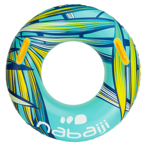 





Large 92 cm inflatable printed pool ring with comfort grips