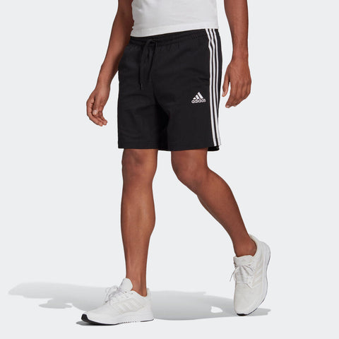 





Men's Straight-Leg Cotton Fitness Shorts With Pocket Aeroready - Black