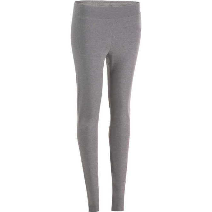 





Fit+ 500 Women's Slim-Fit Gym & Pilates Leggings - Mid Heathered Grey, photo 1 of 12