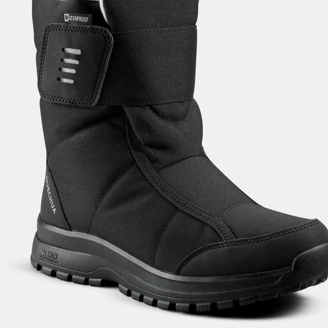 Mens waterproof walking clearance boots with velcro fastening